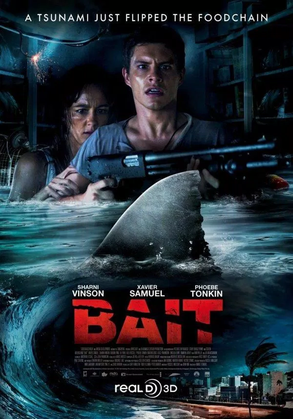 Poster phim Bait 3D - Bẫy Cá Mập (Ảnh: Internet)