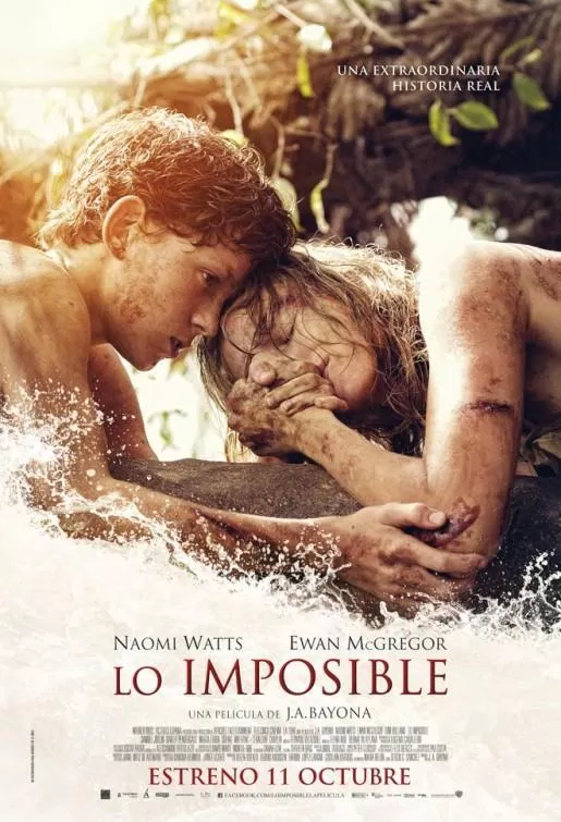 Poster phim Lo imposible / The Impossible - Thảm Họa Sóng Thần (2012) (Ảnh: Internet)