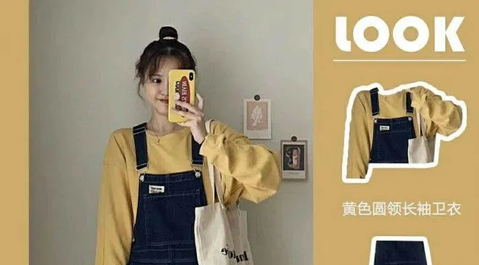 Tươi tắn với quần yếm (Nguồn: Internet) Tươi tắn với quần yếm (Nguồn: Internet)