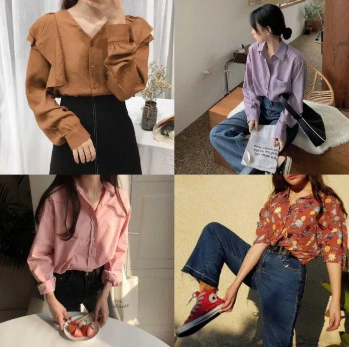 Áo sơ mi mang hơi hướng vintage có đa dạng kiểu dáng và mẫu mã (Nguồn: Internet) Áo sơ mi mang hơi hướng vintage có đa dạng kiểu dáng và mẫu mã (Nguồn: Internet)