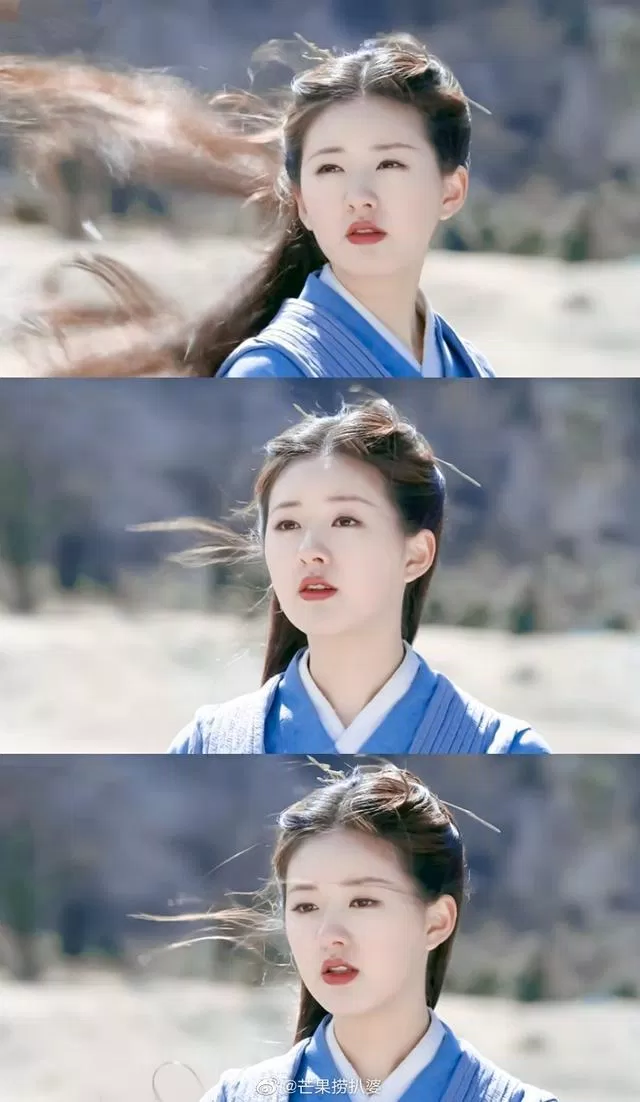 Triệu Lộ Tư bất ngờ được khen so với Địch Lệ Nhiệt Ba. (Ảnh: Internet)