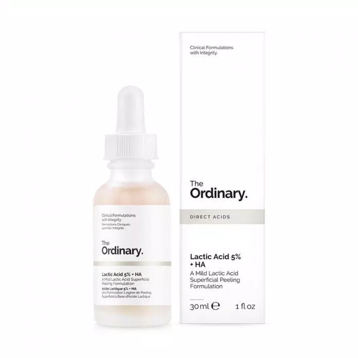 The Ordinary Lactic Acid 5% + HA 2% Serum là giải pháp hoàn hảo cho các bạn mới bắt đầu sử dụng AHA ( Nguồn: internet)