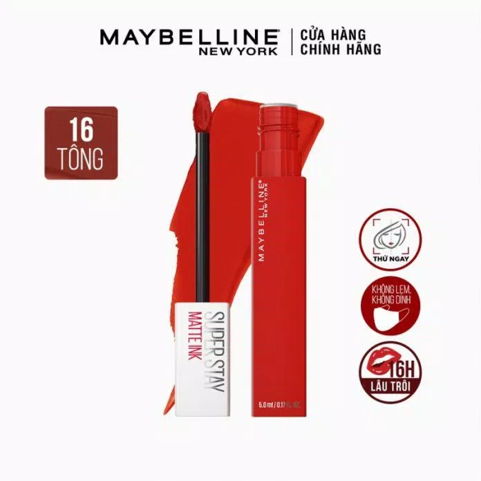 Son kem lì Maybelline New York Super Stay Matte Ink City Edition Lipstick. (ảnh: internet)