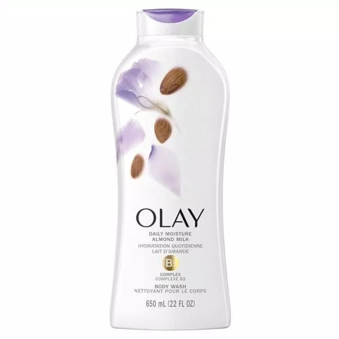 Sữa tắm Olay Daily Moisture Almond Milk có chứa hạnh nhân giàu chất chống oxy hóa ( Nguồn: internet)