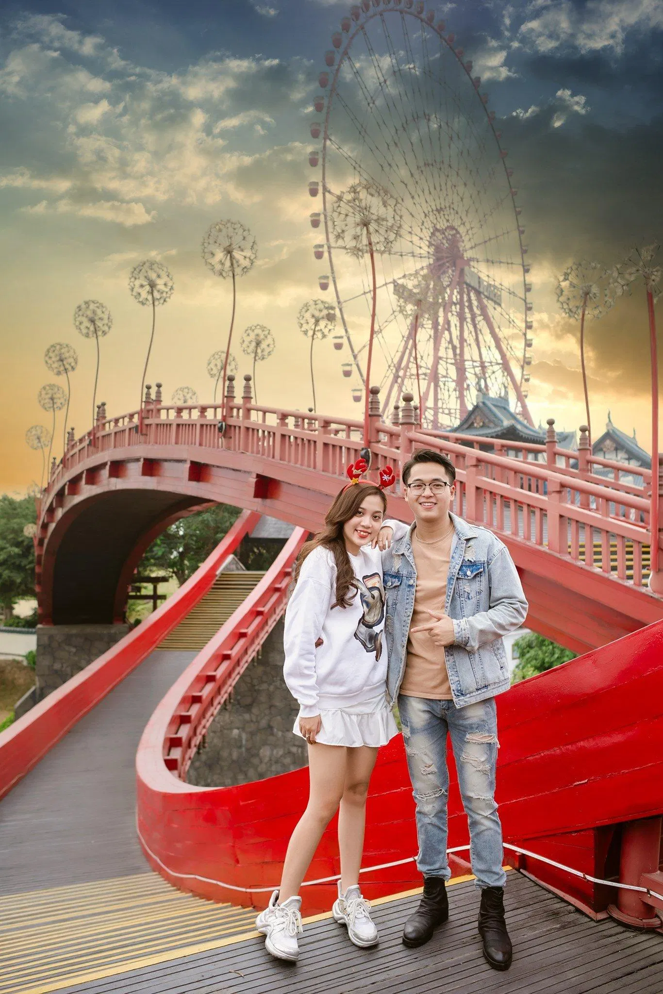 Check in Cầu Koi đẹp ngất ngây, siêu lãng mạn (nguồn: Fanpage Sun World Hạ Long Complex)