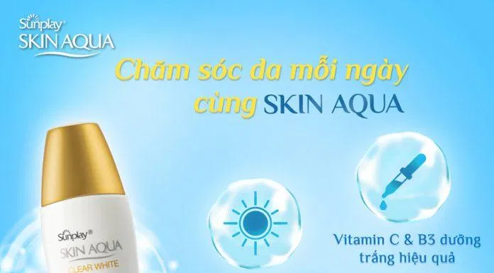 Kem chống nắng dưỡng sáng da Sunplay Skin Aqua Clear White (Ảnh: Internet).