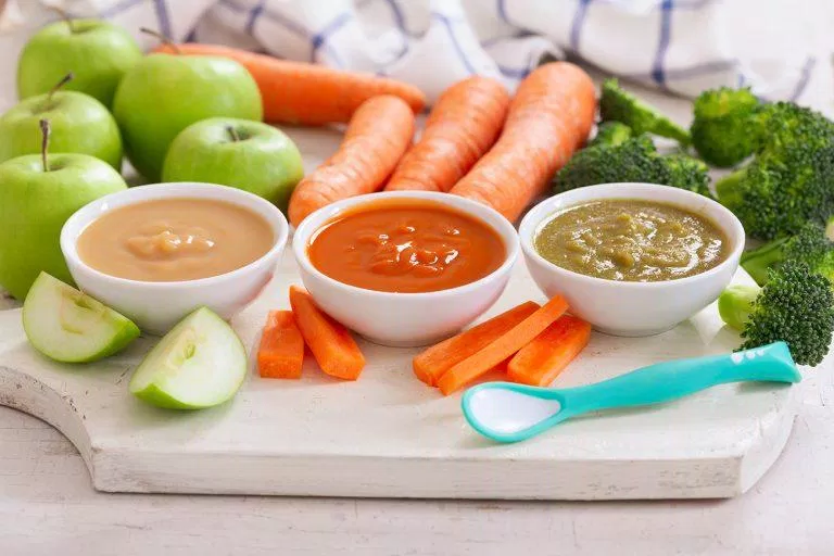 Các loại thực phẩm đa dạng tạo nhiều màu sắc cho bát bột của bé (Ảnh: Internet). Các loại thực phẩm đa dạng tạo nhiều màu sắc cho bát bột của bé (Ảnh: Internet).