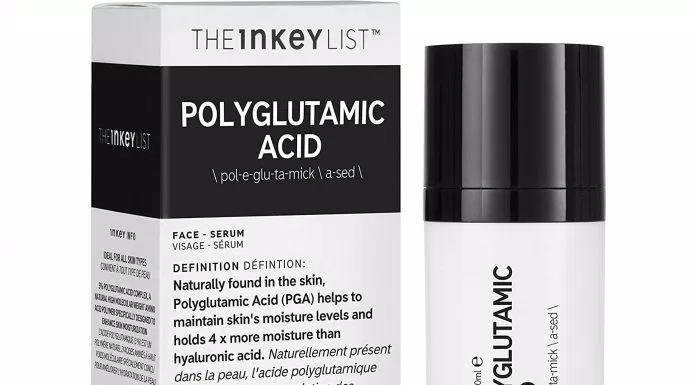 The Inkey List Polyglutamic Acid có thiết kế đơn giản với 2 màu chủ đạo trắng và đen khá đơn giản (Nguồn: internet)