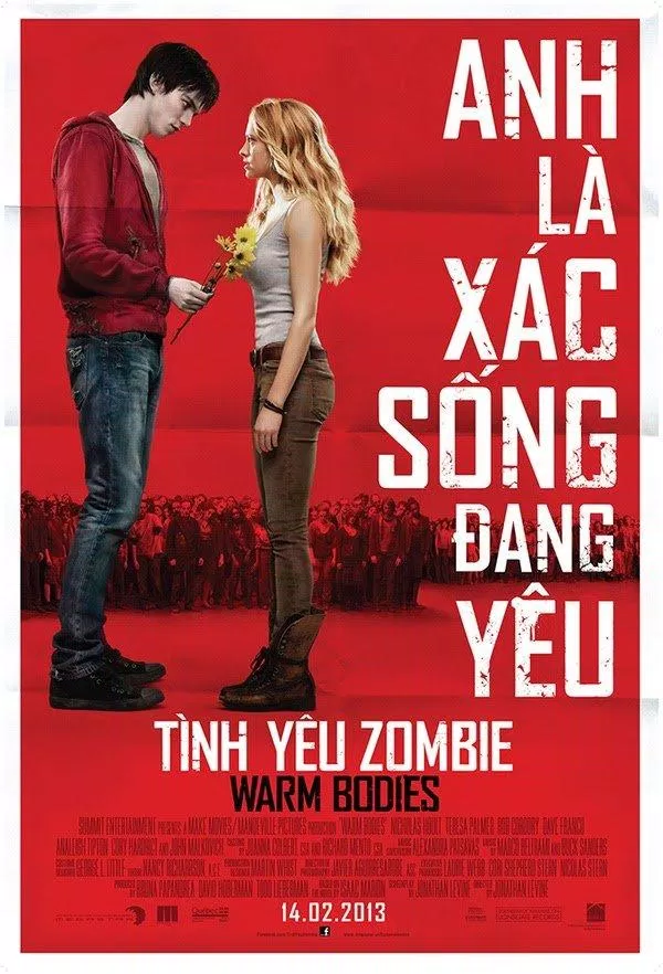 Poster phim Warm Bodies (Nguồn: Internet)