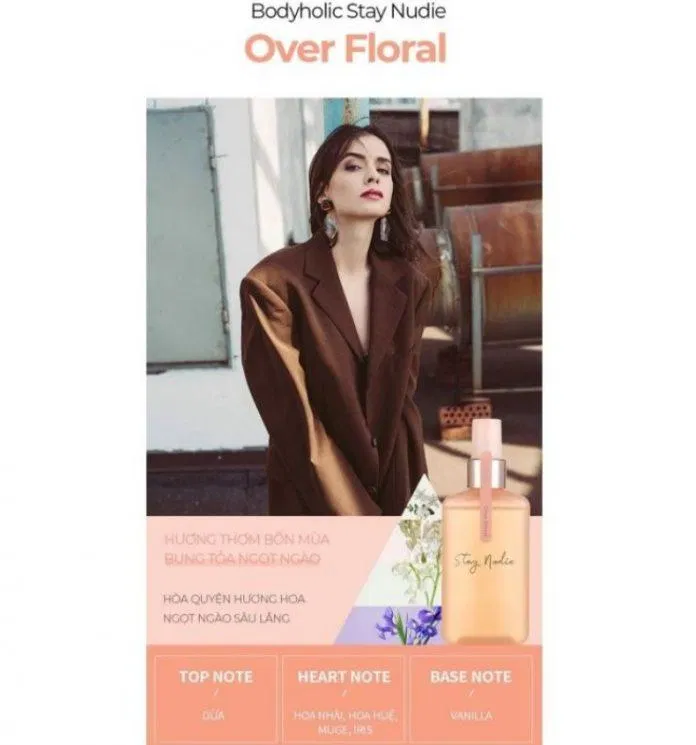 Over Floral là sự quyến rũ nhẹ nhàng (Nguồn: Internet) Over Floral là sự quyến rũ nhẹ nhàng (Nguồn: Internet)