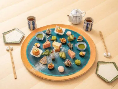 Trà có thể được dùng kèm các loại bánh ngọt wagashi (Ảnh: Internet). Trà có thể được dùng kèm các loại bánh ngọt wagashi (Ảnh: Internet).