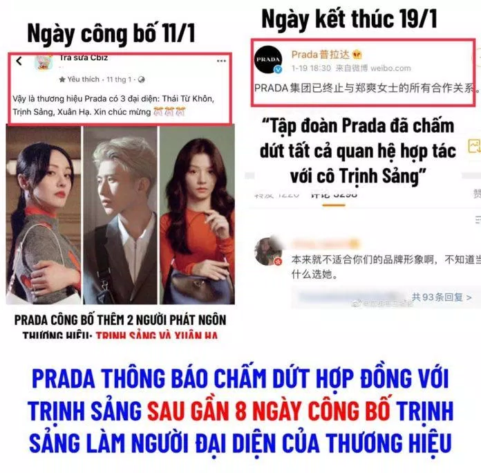 Vì đóng phim, Trịnh Sảng không còn hợp đồng nào (Nguồn: Internet)