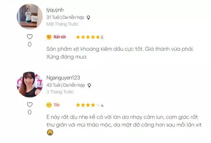 Review của người dùng về xịt khoáng ngải cứu Fraijour. (Ảnh: BlogAnChoi)