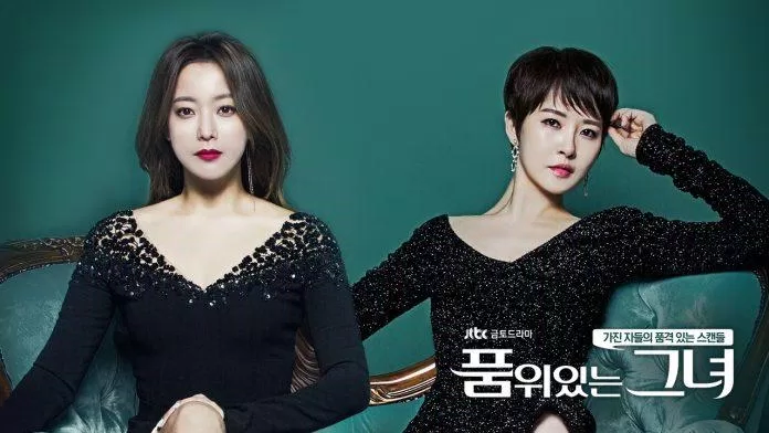 The Lady In Dignity (Quý Cô Ưu Tú) của đài JTBC là bộ phim đứng thứ 13 với rating với 12,065%. (Nguồn: Internet)