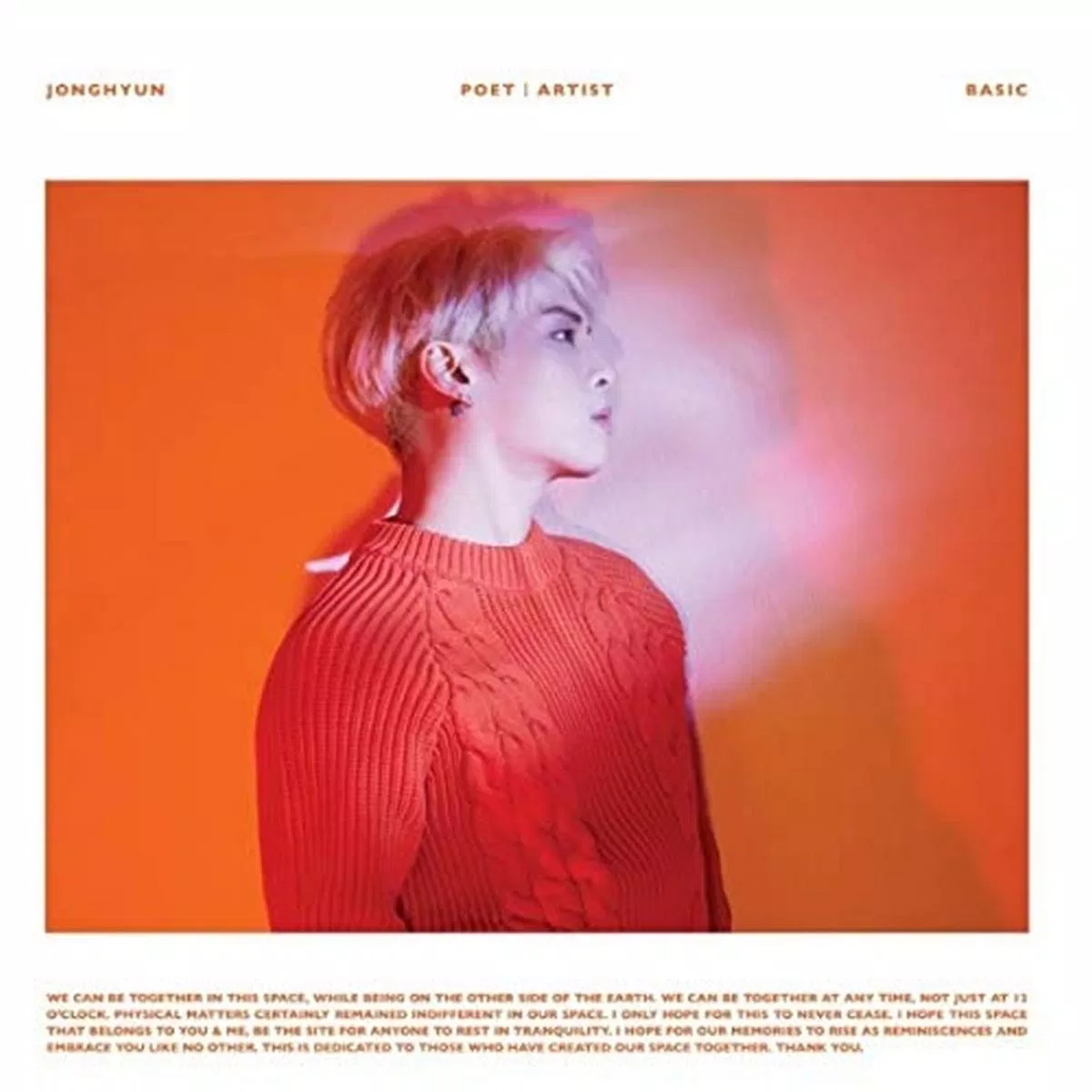 Jong Hyun (SHINee) với album Poet (2018) lọt vào bảng xếp hạng Billboard 200 vị trí thứ 177 (ảnh: internet)