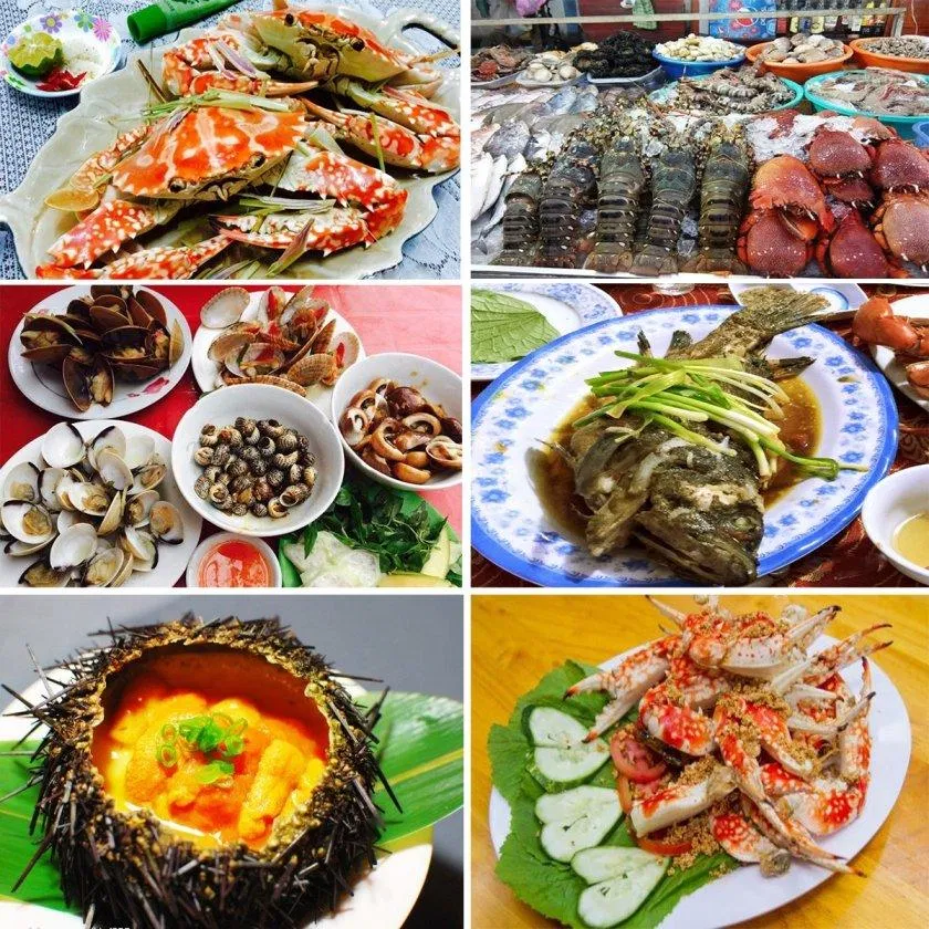 Hải sản Quy Nhơn - Ảnh: internet