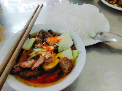 Một suất bún của Bún chả Ba Cô Tiên (Nguồn: Internet) Một suất bún của Bún chả Ba Cô Tiên (Nguồn: Internet)