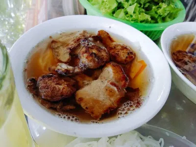 Một suất bún của Bún chả Ba Cô Tiên (Nguồn: Internet) Một suất bún của Bún chả Ba Cô Tiên (Nguồn: Internet)
