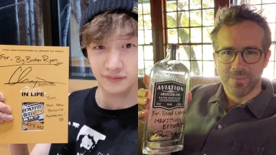 Bang Chan có màn tương tác cùng siêu sao Ryan Reynolds (Ảnh: Internet). Bang Chan có màn tương tác cùng siêu sao Ryan Reynolds (Ảnh: Internet).