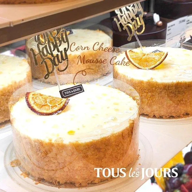 Bánh kem bắp tại TOUS les JOURS (Ảnh Internet)