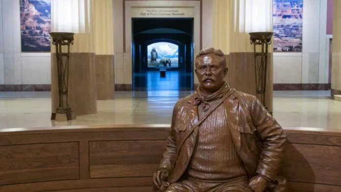 Bức tượng Tổng thống Theodore Roosevelt (Ảnh: Internet).