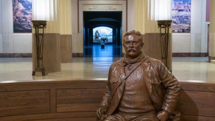 Bức tượng Tổng thống Theodore Roosevelt (Ảnh: Internet). Bức tượng Tổng thống Theodore Roosevelt (Ảnh: Internet).