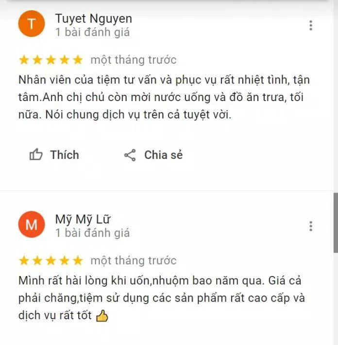 Salon Béo Vĩnh Hoàng nhận luôn nhận được đánh giá tích cực của khách hàng về chất lượng và dịch vụ tại salon (Nguồn: Internet)