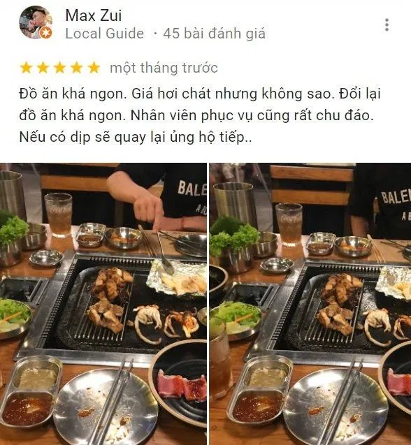 Review của khách hàng tại K-Pub (Ảnh BlogAnChoi)