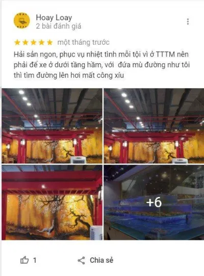 Đánh giá của khách hàng về Buffet Hải sản & Dimsum Cửu Vân Long (Nguồn: Internet) Đánh giá của khách hàng về Buffet Hải sản & Dimsum Cửu Vân Long (Nguồn: Internet)