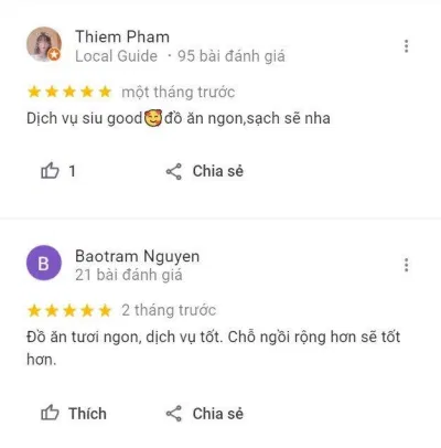Đánh giá của khách hàng về Dragon Sea Buffet (Nguồn: Internet) Đánh giá của khách hàng về Dragon Sea Buffet (Nguồn: Internet)