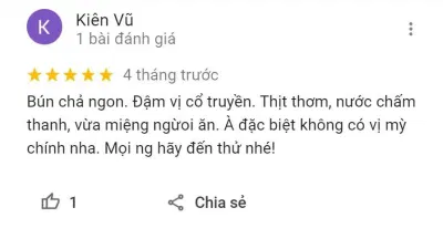 Đánh giá của khách hàng về Bún Chả Ba Cô Tiên (Nguồn: BlogAnChoi) Đánh giá của khách hàng về Bún Chả Ba Cô Tiên (Nguồn: BlogAnChoi)
