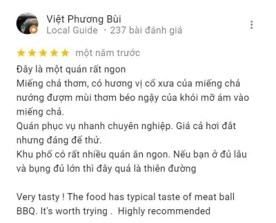 Đánh giá của khách hàng về Bún chả que tre Bình Chung (Nguồn: BlogAnChoi) Đánh giá của khách hàng về Bún chả que tre Bình Chung (Nguồn: BlogAnChoi)