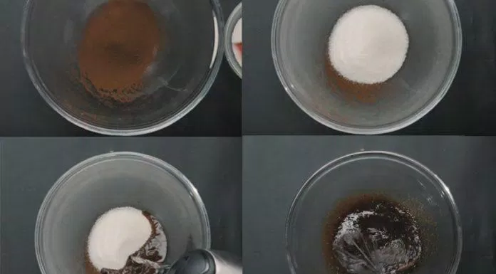 Đong theo tỉ lệ 1:1:1 các loại nguyên liệu cafe, đường, nước. (Ảnh: Internet)