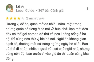 Đánh giá của khách hàng về Bún chả Đắc Kim (Nguồn: BlogAnChoi) Đánh giá của khách hàng về Bún chả Đắc Kim (Nguồn: BlogAnChoi)