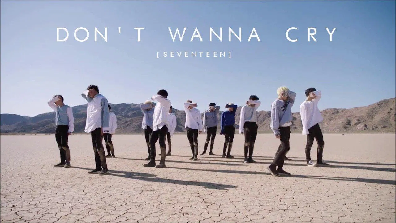 "Don't Wanna Cry" là bài hát nhiều view nhất trên YouTube của SEVENTEEN (Nguồn: Internet). Những ca khúc mang thương hiệu SEVENTEEN đi cùng năm tháng trong lòng người hâm mộ Adore U SEVENTEEN Block B Clap SEVENTEEN Don t Wanna Cry SEVENTEEN HIT SEVENTEEN homerun seventeen KPOP Left Right SEVENTEEN Mansae SEVENTEEN người hâm mộ Những ca khúc thương hiệu SEVENTEEN Pretty U SEVENTEEN Road To Kingdom Seventeen thương hiệu Twice VERIVERY Very Nice SEVENTEEN VIXX