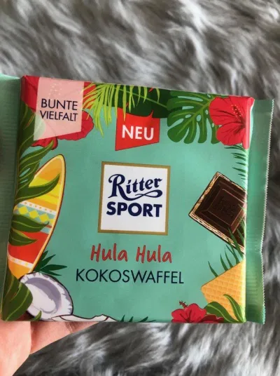Sôcôla Hula Hula của Ritter Sport (Ảnh: Internet). Sôcôla Hula Hula của Ritter Sport (Ảnh: Internet).
