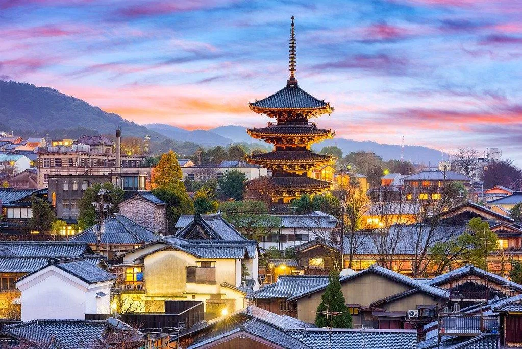 Thành phố Kyoto đẹp cổ kính trong hoàng hôn (Ảnh: Internet). Thành phố Kyoto đẹp cổ kính trong hoàng hôn (Ảnh: Internet).