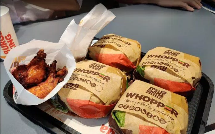 Đồ ăn tại Burger King (Nguồn: Internet) Đồ ăn tại Burger King (Nguồn: Internet)