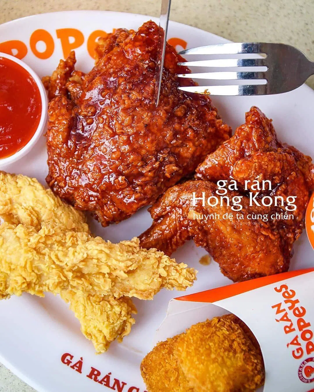 Đồ ăn của Popeyes (Nguồn: Internet) Đồ ăn của Popeyes (Nguồn: Internet)