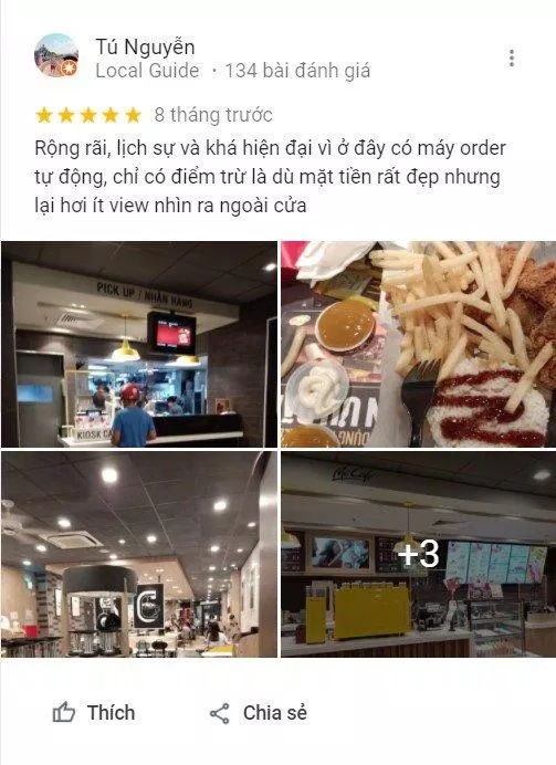 Đánh giá của khách hàng về McDonald's (Nguồn: BlogAnChoi) TOP 8 cửa hàng fast food được yêu thích nhất tại Hà Nội: Lựa chọn đáng thử cho người bận rộn bận rộn Burger King Circle K cửa hàng cửa hàng tiện lợi Cửa hàng tiện lợi 24h Circle K fast food fast food hà nội gà rán Gà rán Popeyes Hà Nội Jollibee KFC list List 5 List cửa hàng fast food hà nội list shop lotteria McDonalds người bận rộn Popeyes thông tin thức ăn nhanh thực đơn Thực đơn của Burger King Thực đơn của Cửa hàng tiện lợi 24h Circle K Thực đơn của Gà rán Popeyes Thực đơn của Jollibee Thực đơn của KFC Thực đơn của Lotteria Thực đơn của McDonald s Thực đơn của Valhalla Grill tiện lợi top 8 Top 8 cửa hàng fast food được yêu thích nhất tại Hà Nội lựa chọn đáng thử cho người bận rộ top cửa hàng fast food hà nội top quán ngon Valhalla Grill