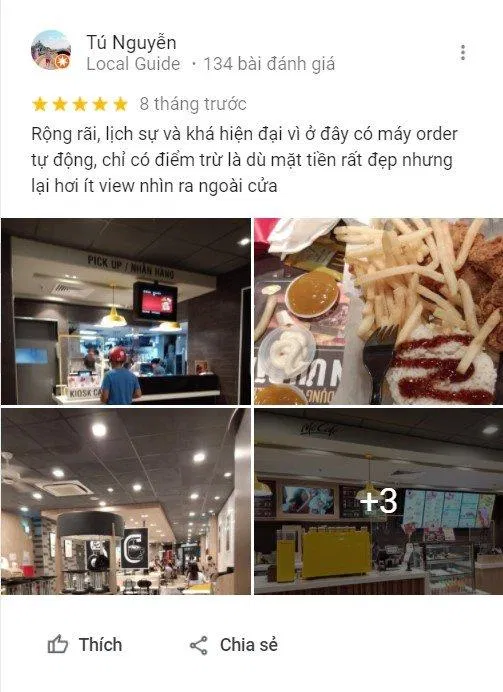 Đánh giá của khách hàng về McDonald's (Nguồn: BlogAnChoi) TOP 8 cửa hàng fast food được yêu thích nhất tại Hà Nội: Lựa chọn đáng thử cho người bận rộn bận rộn Burger King Circle K cửa hàng cửa hàng tiện lợi Cửa hàng tiện lợi 24h Circle K fast food fast food hà nội gà rán Gà rán Popeyes Hà Nội Jollibee KFC list List 5 List cửa hàng fast food hà nội list shop lotteria McDonalds người bận rộn Popeyes thông tin thức ăn nhanh thực đơn Thực đơn của Burger King Thực đơn của Cửa hàng tiện lợi 24h Circle K Thực đơn của Gà rán Popeyes Thực đơn của Jollibee Thực đơn của KFC Thực đơn của Lotteria Thực đơn của McDonald s Thực đơn của Valhalla Grill tiện lợi top 8 Top 8 cửa hàng fast food được yêu thích nhất tại Hà Nội lựa chọn đáng thử cho người bận rộ top cửa hàng fast food hà nội top quán ngon Valhalla Grill