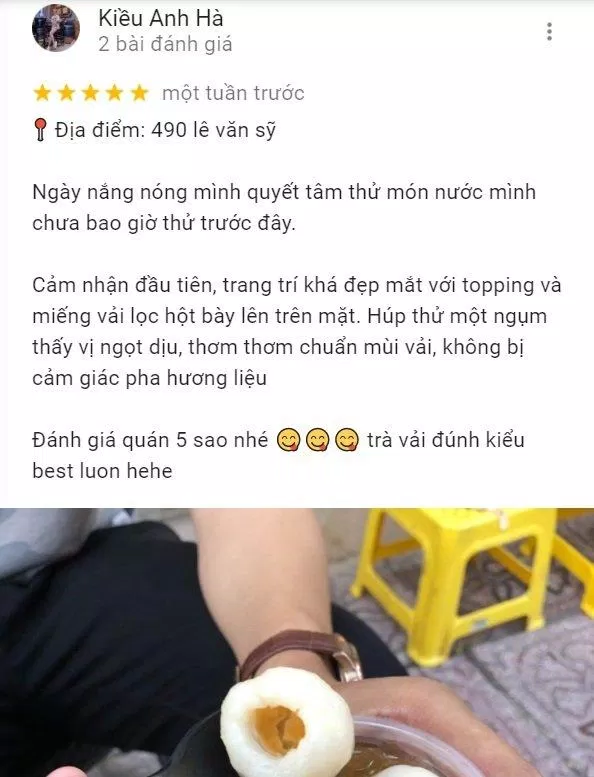 Review của khách hàng về Hẻm Tea&Milktea (Ảnh BlogAnChoi)