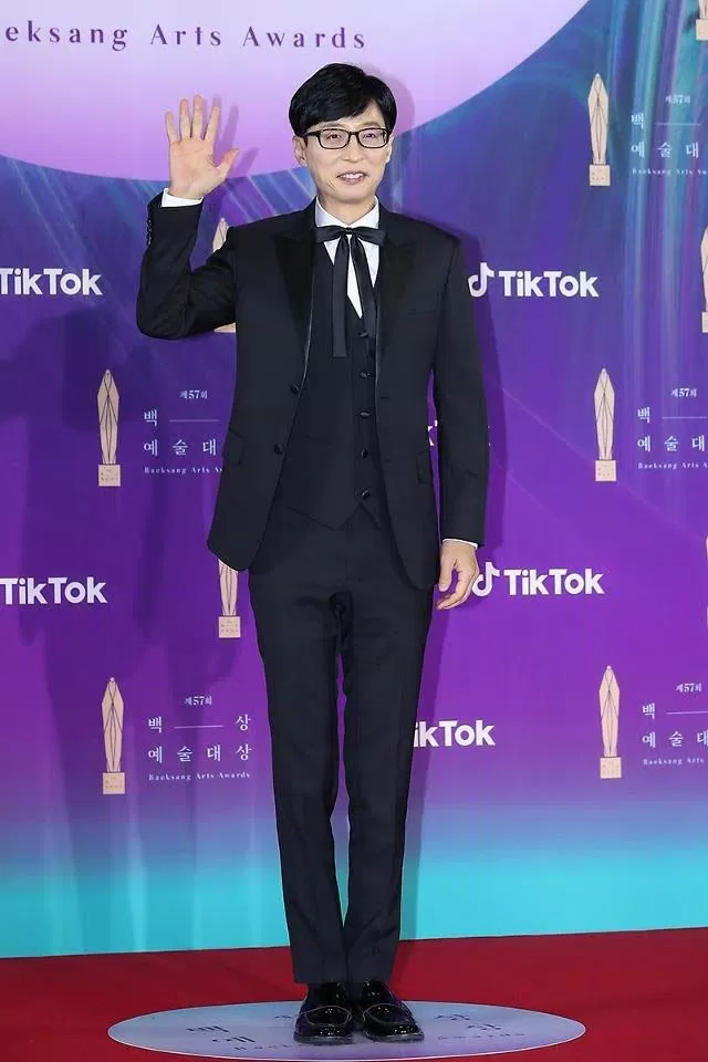 Yoo Jae Suk tại lễ trao giải Baesang lần thứ 57. (Ảnh: Internet).
