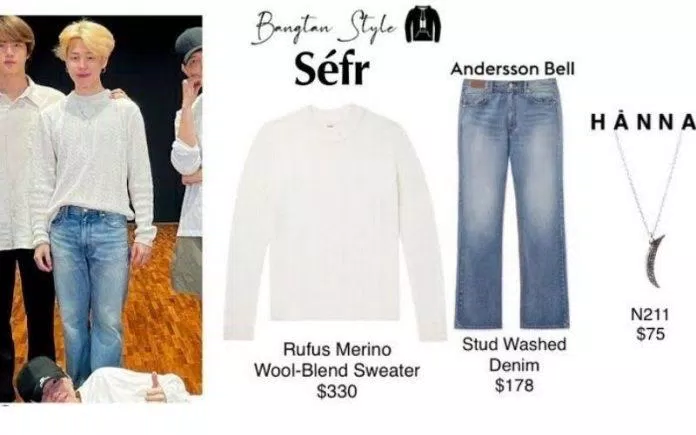 Jimin với bộ outfit đơn giản (ảnh: internet) Jimin với bộ outfit đơn giản (Ảnh: Internet).