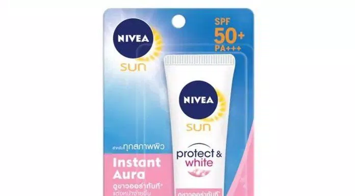 Kem chống nắng Nivea Sun And Protect White Instant Aura có tác dụng nâng tone, dưỡng trắng da tức thì ( Nguồn: internet)