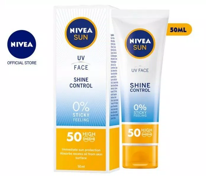Kem chống nắng Nivea UV Face Shine Control có khả năng giảm bóng nhờn, kiểm soát dầu thừa hiệu quả ( Nguồn: internet)