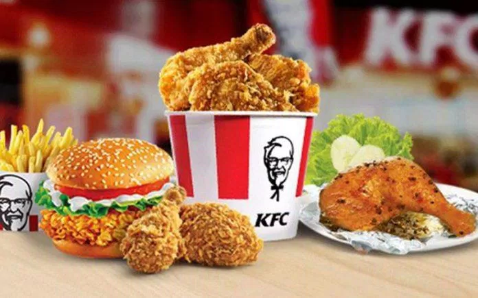 KFC chuỗi cửa hàng thức ăn nhanh nổi tiếng với những phần gà rán, cánh gà và món ăn kèm. (Ảnh : Internet).