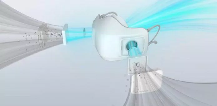 Các tấm lọc và quạt gió giúp khẩu trang lọc sạch gần như toàn bộ những "vật thể lạ" trong không khí (Ảnh: Internet). Các tấm lọc và quạt gió giúp khẩu trang lọc sạch gần như toàn bộ những "vật thể lạ" trong không khí (Ảnh: Internet).