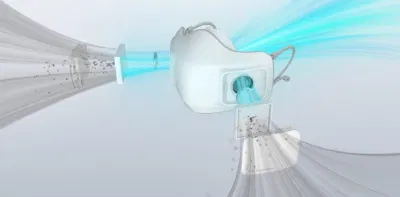 Các tấm lọc và quạt gió giúp khẩu trang lọc sạch gần như toàn bộ những "vật thể lạ" trong không khí (Ảnh: Internet). Các tấm lọc và quạt gió giúp khẩu trang lọc sạch gần như toàn bộ những "vật thể lạ" trong không khí (Ảnh: Internet).