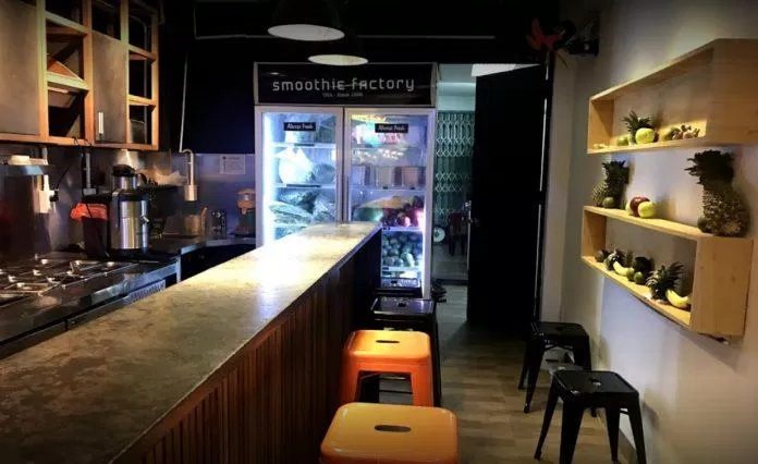Không gian nhỏ nhưng không kém phần tinh tế, ấm áp của Smoothie Factory (ảnh: internet)
